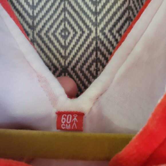 Rare Vintage Mother’s Touch Red & White Baby Jumper Overalls 3-6 Months - Picture 6 of 13